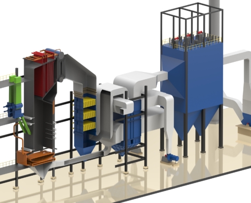 Biomass fired steam boilers